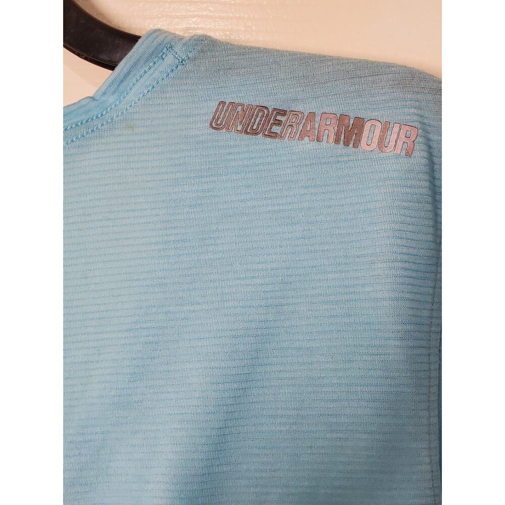 Under Armour Womens XL Blue Athletic T Shirt Short Sleeve Running Workout Top - Picture 10 of 11